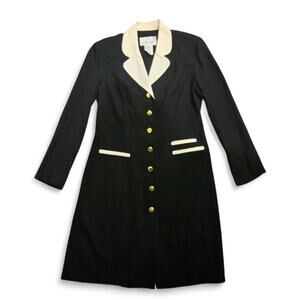 Vintage Dani Max Lois Snyder Size 12 Womens Black Jacket Blazer Dress Stewardess